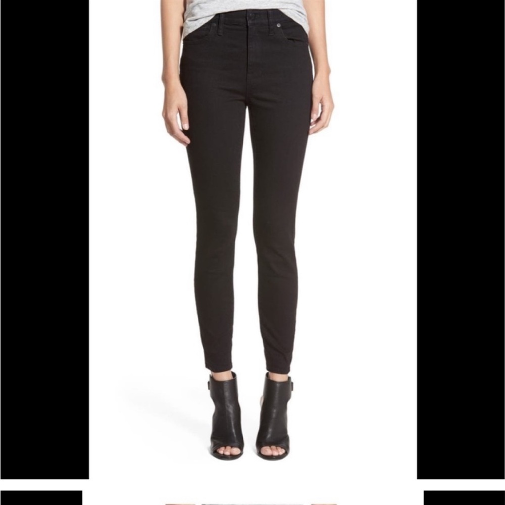 Madewell black high rise jeans